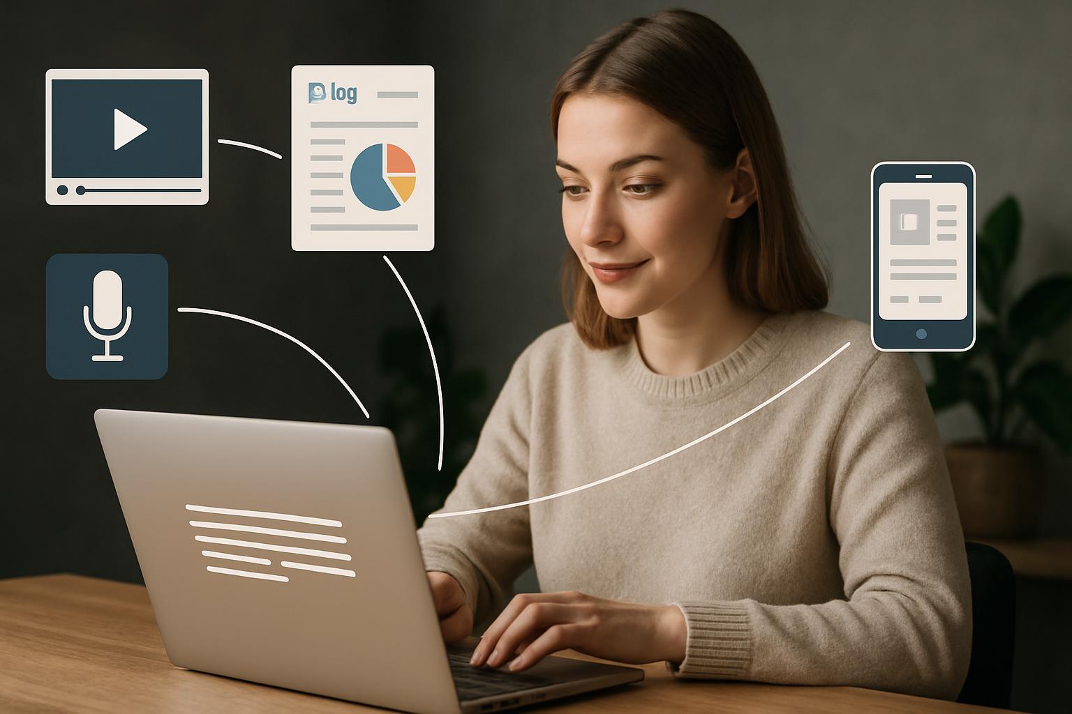 Content Repurposing – jak zamienić jeden artykuł w 5 różnych formatów i zaoszczędzić czas?