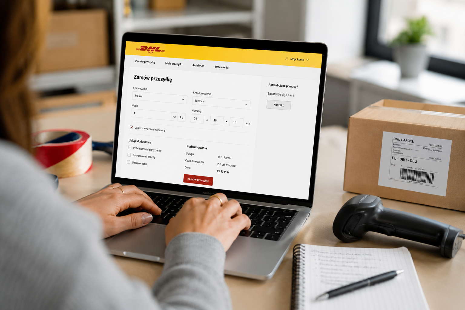 Wtyczka DHL dla Shopera – integracja krok po kroku bez programisty